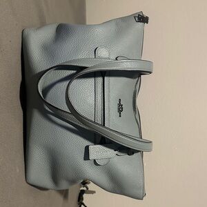 Coach Sky Blue Leather Tote